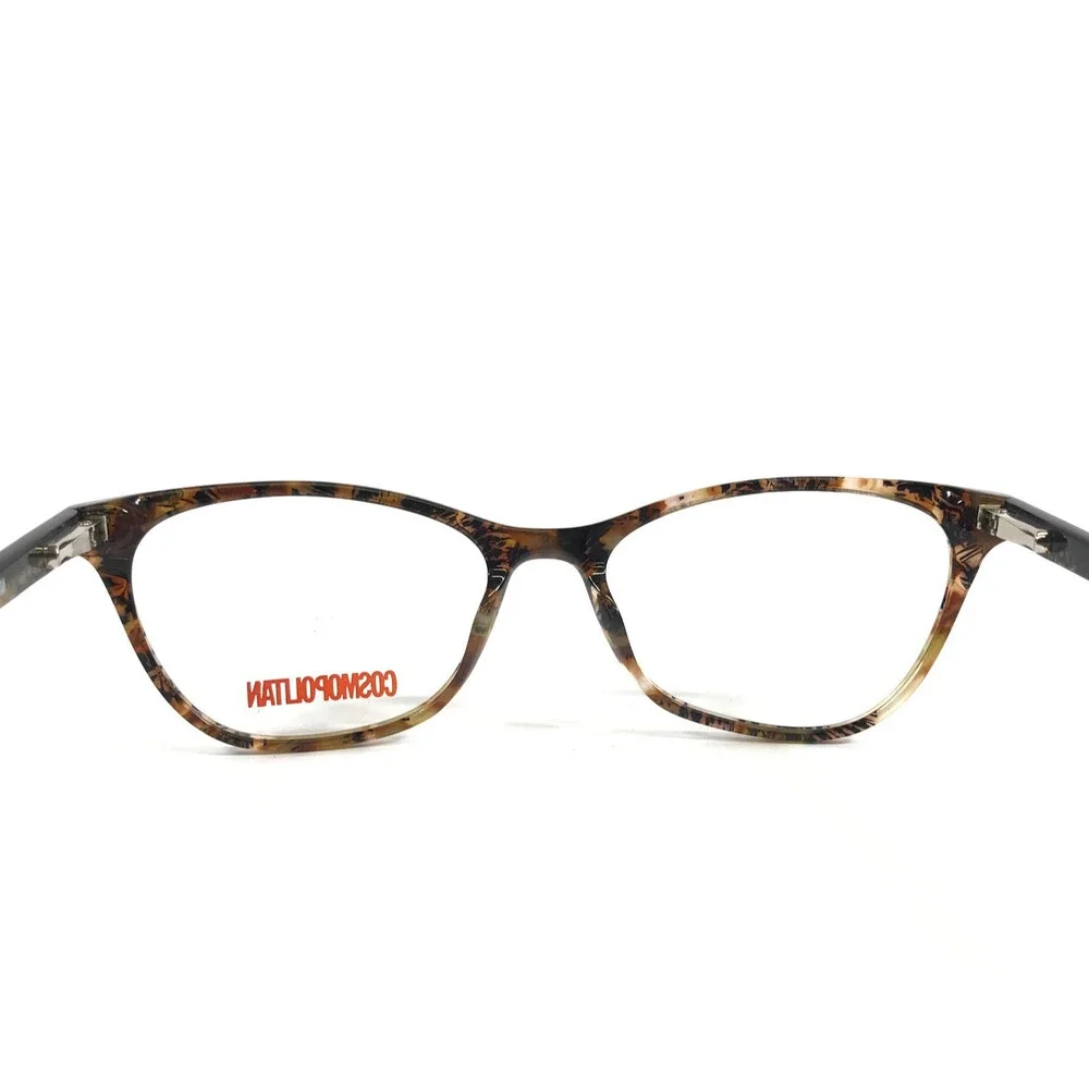 Cosmopolitan Eyeglasses Frames FAITH BRN DEMI Brown Demi Cat Eye 52-16-140